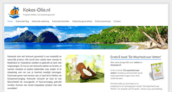 Desktop Screenshot of kokos-olie.nl