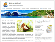 Tablet Screenshot of kokos-olie.nl